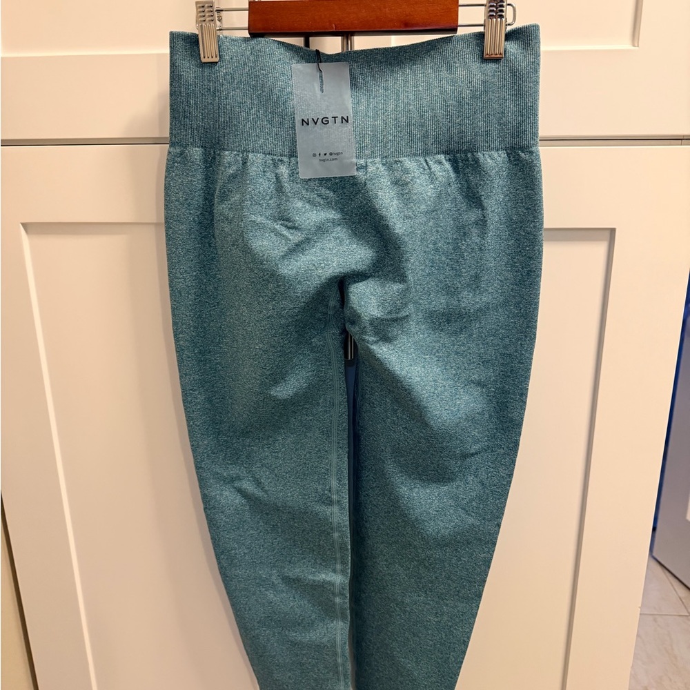 NVGTN Teal Scrunch Leggings